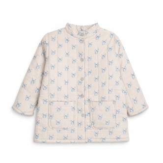 Vatteret jakke med sløjfeprint  Summer Sand - 98/104