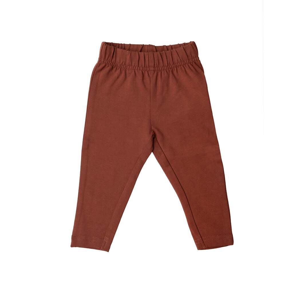 Leggings, øko bomuld - coffee - 62