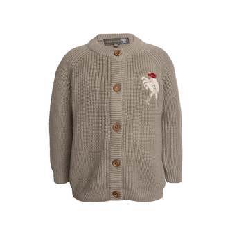 Kaj cardigan med uld - Caribou / 104