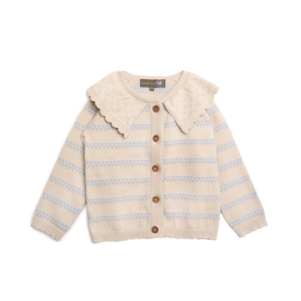 cardigan med hjerter - Kentucky blue - 134/140