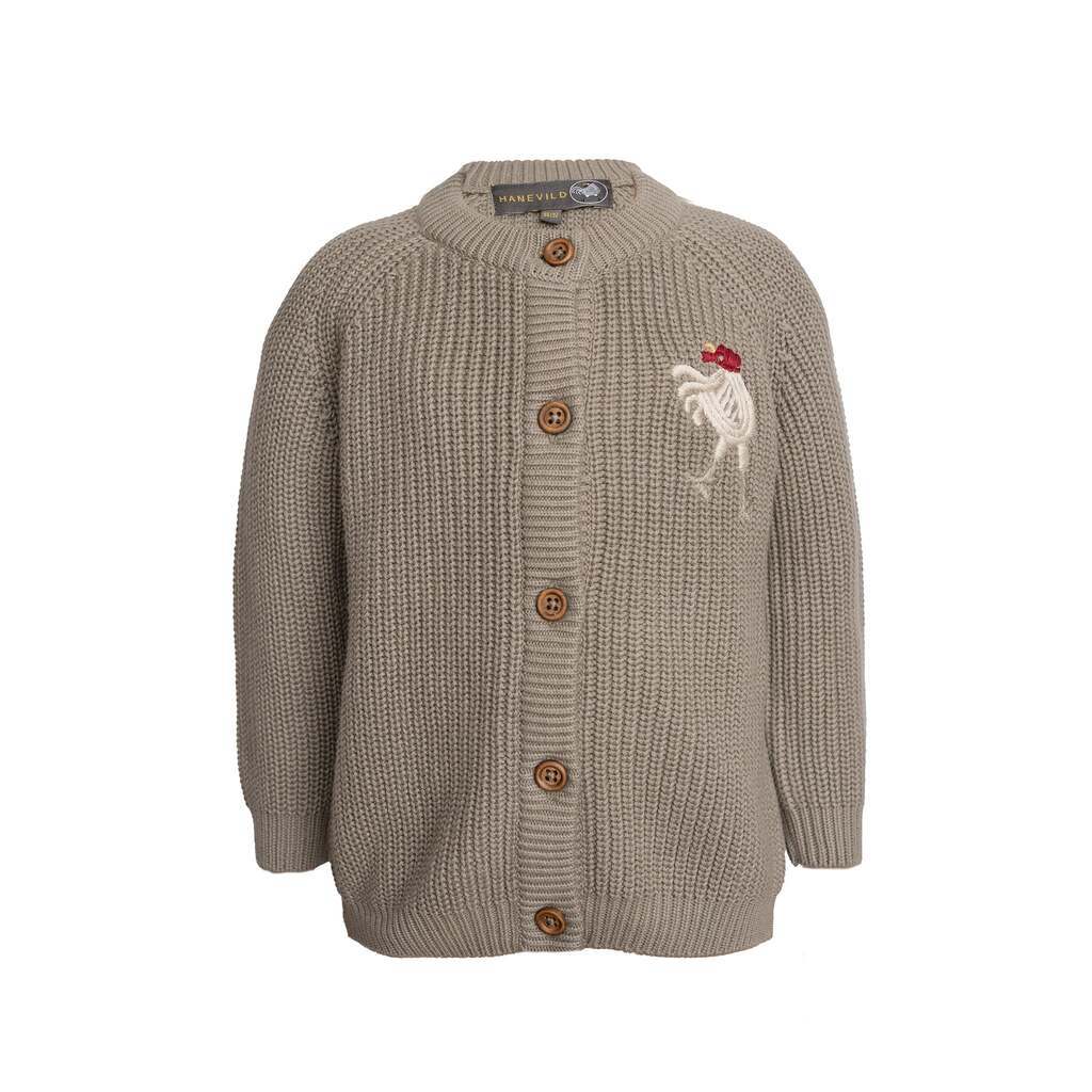 Kaj cardigan med uld - Caribou / 110