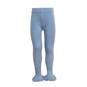 Tilde strikkede leggings med svaj  Blue Blizzard - 62