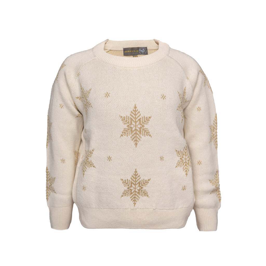 Snefnug bluse, guld - Ivory / 98