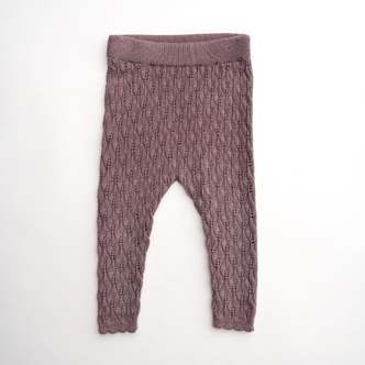 Rosa bukser - leggings til børn - Rose taupe / 98