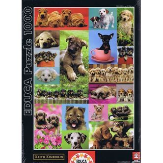 Puppy Collage - 1000 brikker