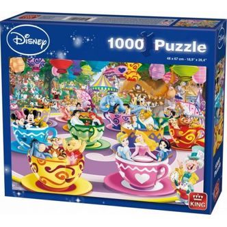 Disney: Skøre Tekopper - 1000 brikker