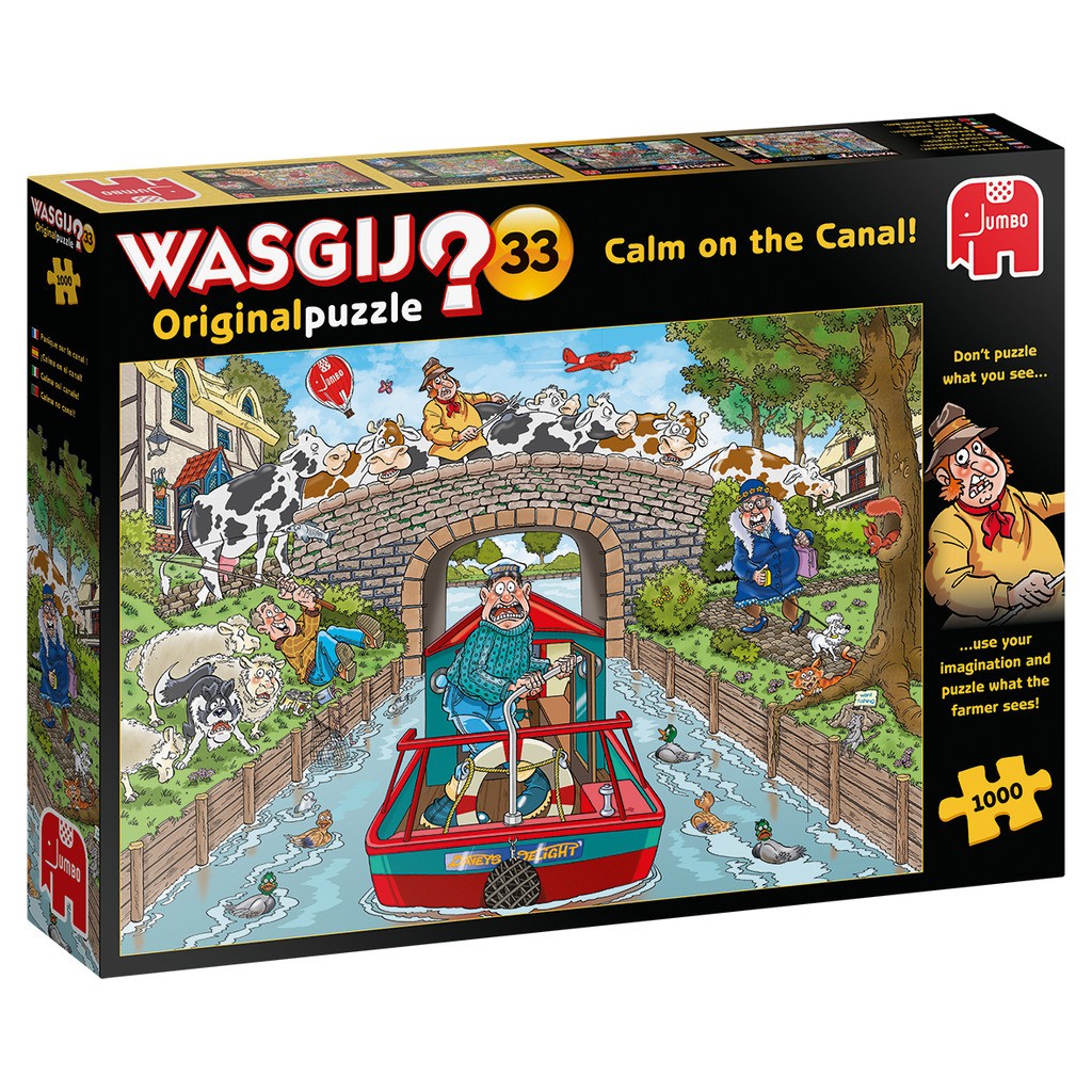 Wasgij Original #33 - Calm on the canal! - 1000 brikker