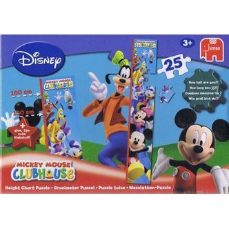 Mickey Mouse clubhouse - Børne Højde måler, 25 brikker