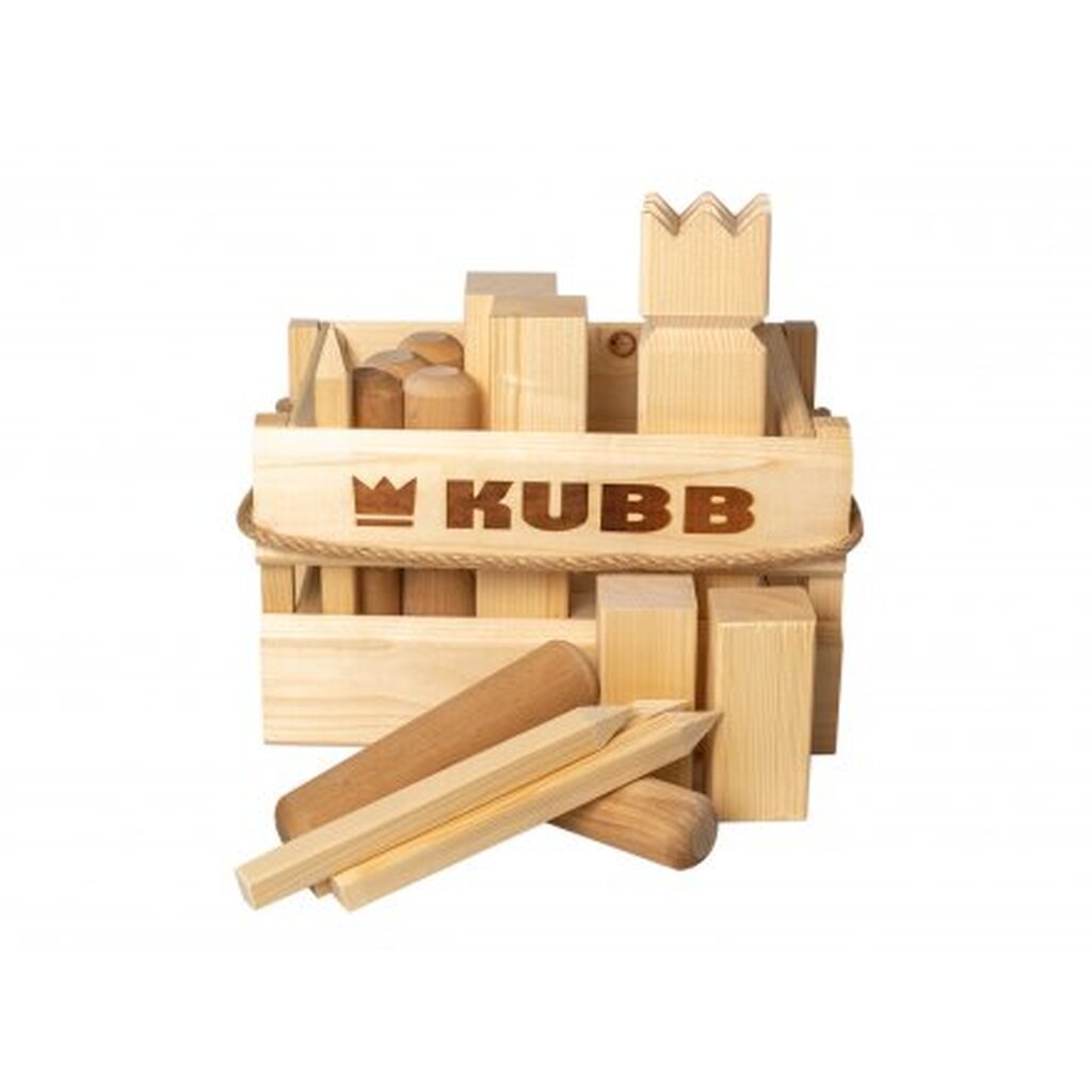 Kubb i trækasse