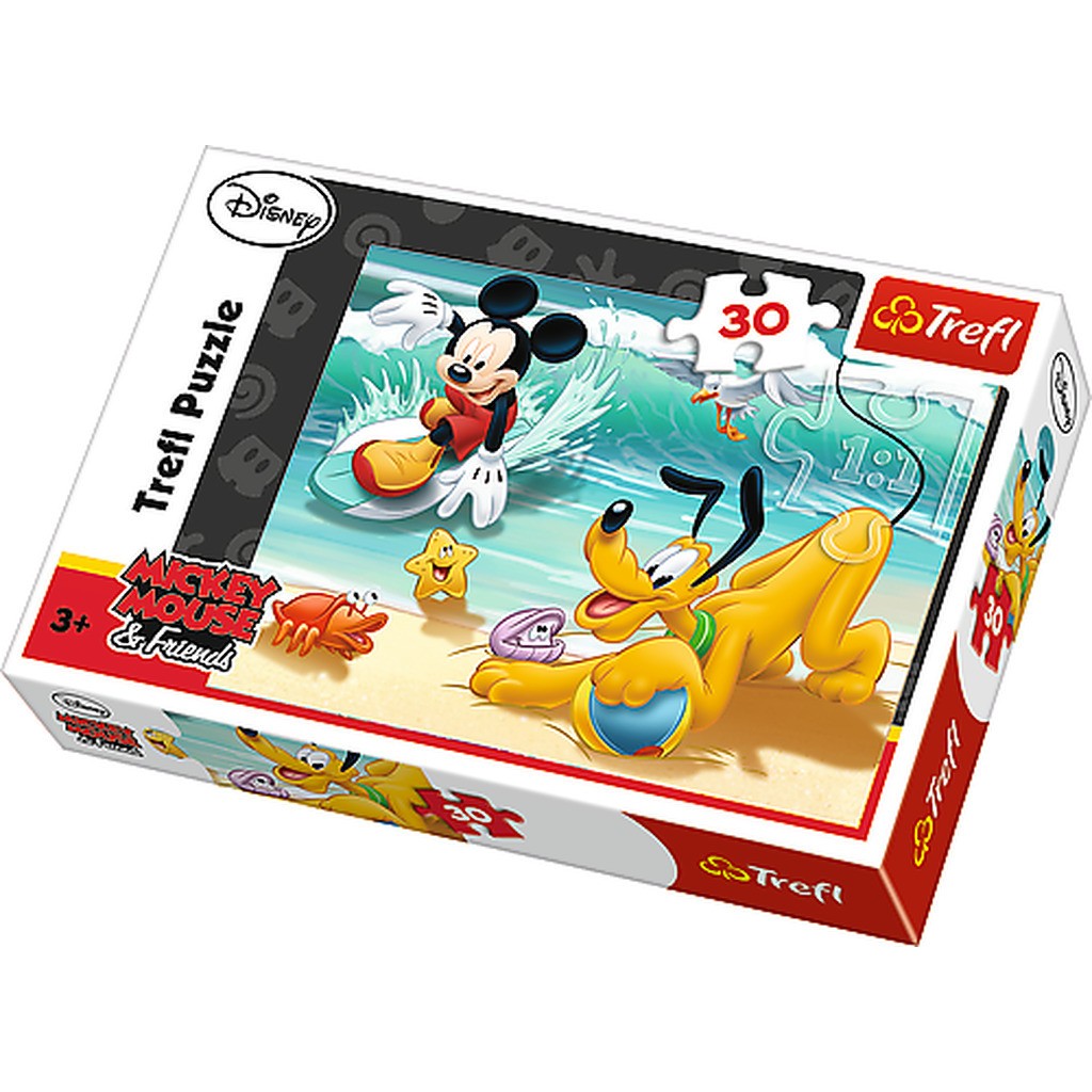 Disney - Mickey and Pluto at the beach - 30 brikker