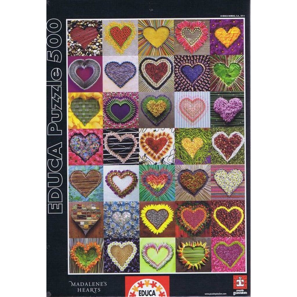 MadaleneÂ´s Hearts - 500 brikker