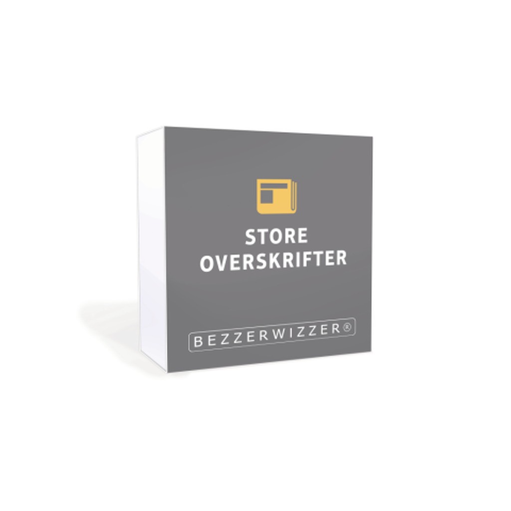 BEZZERWIZZER Bricks Store overskrifter
