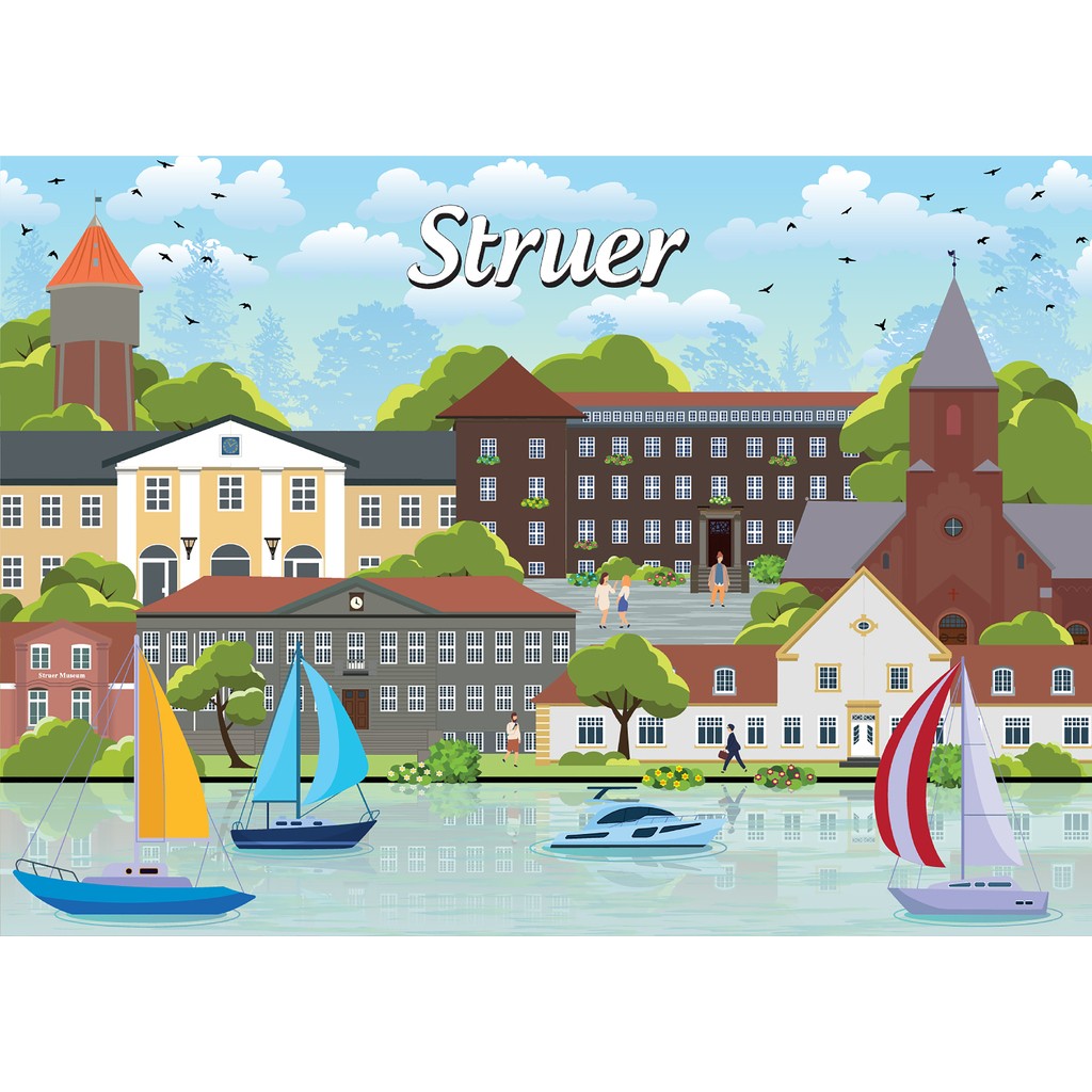 Danske byer: Struer, 1000 brikker