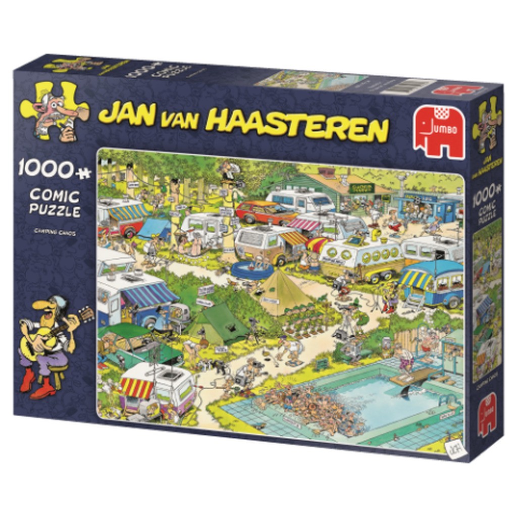 Jan van Haasteren - Camping Chaos - 1000 brikker