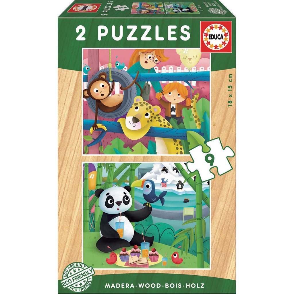 Zoo Animals, 2x9 brikker