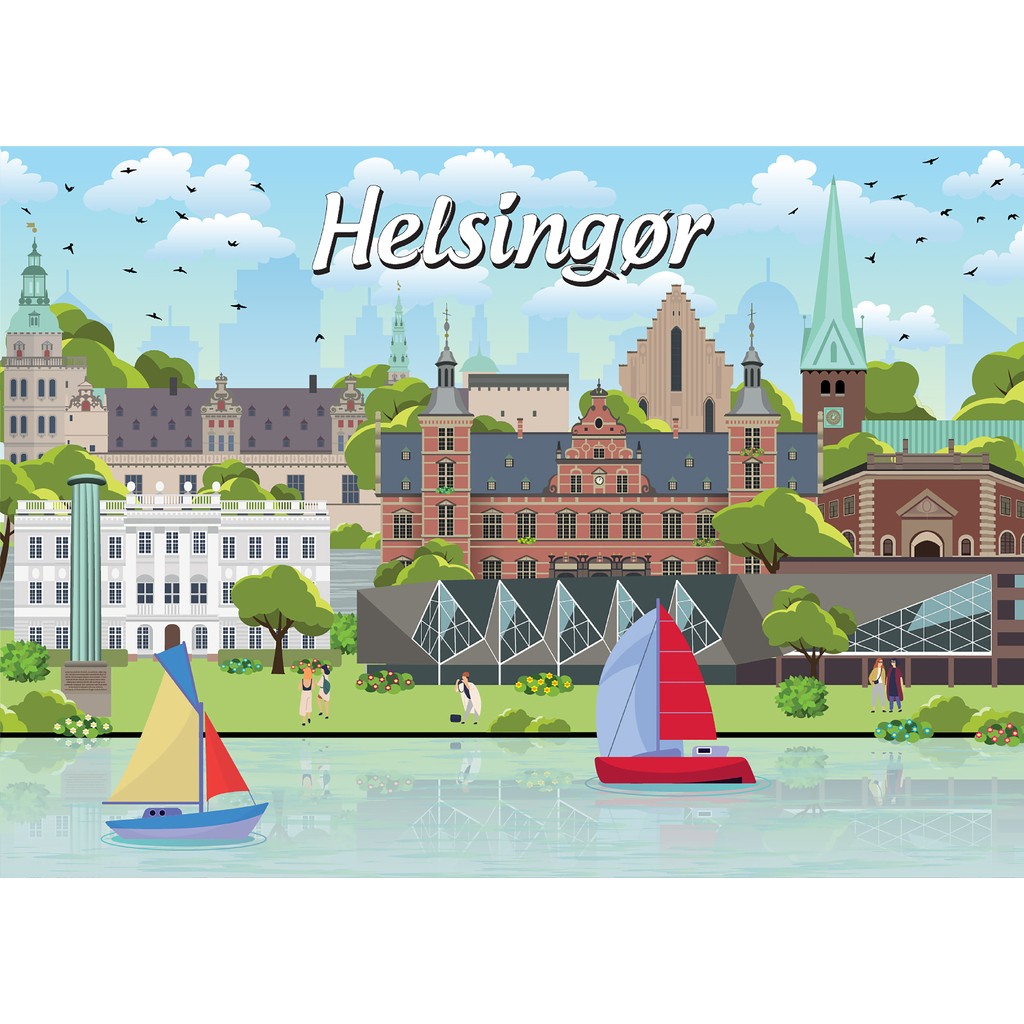 Danske byer: Helsingør, 1000 brikker