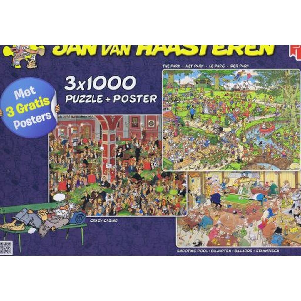 Crazy Casino, The park, Shooting Pool - 3x1000 brikker