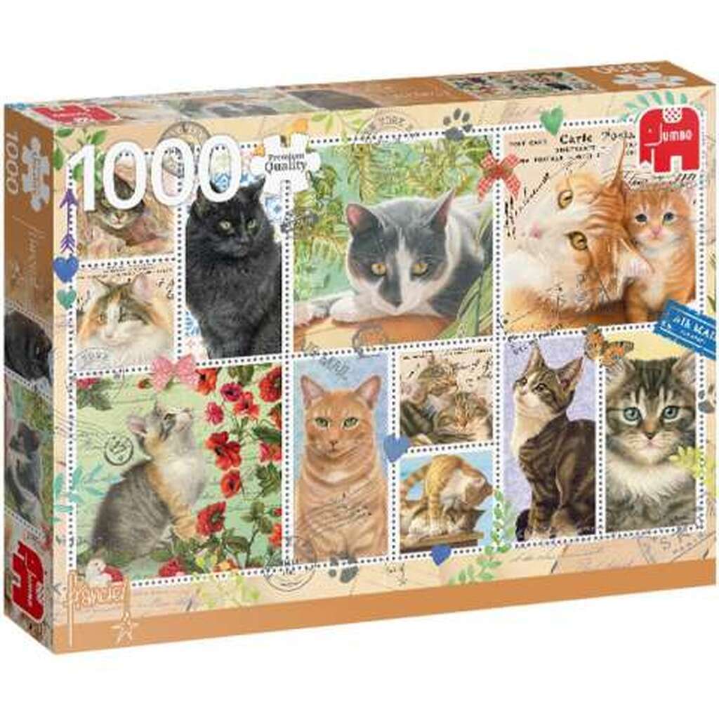 Cat Stamps - 1000 brikker