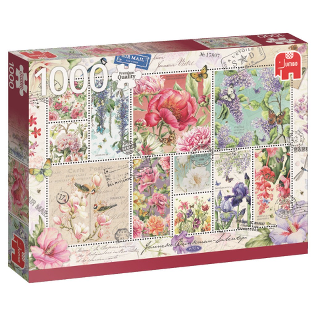 Flower stamps - 1000 brikker
