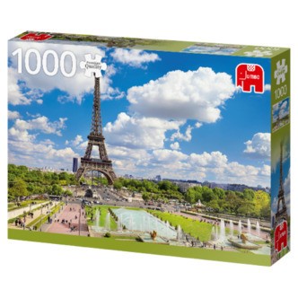 Eiffeltårnet i Paris på en Sommerdag - 1000 brikker