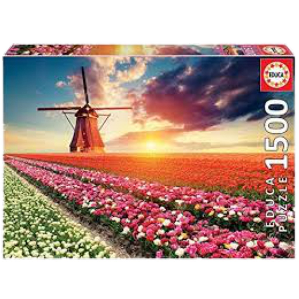 Landskab med tulipaner - 1500 brikker