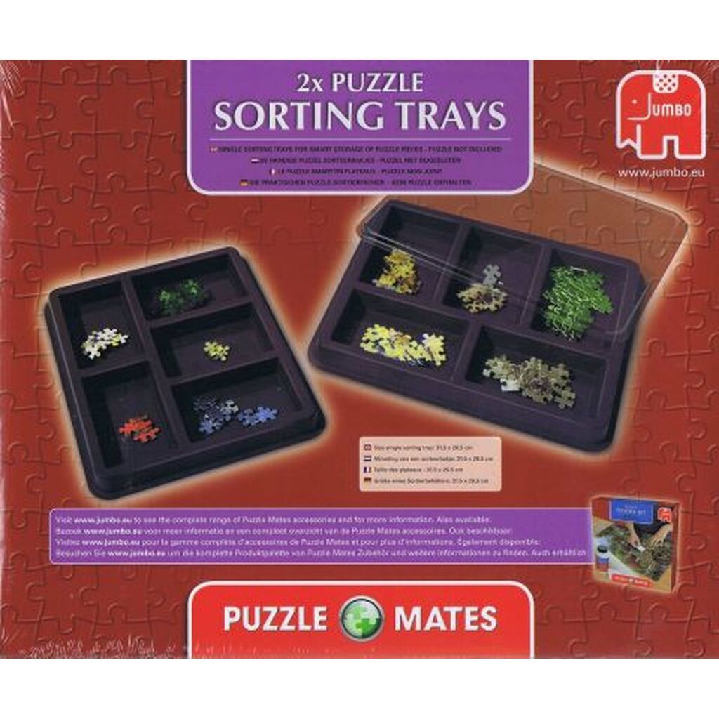 Puzzle sorting trays, 2 stk.