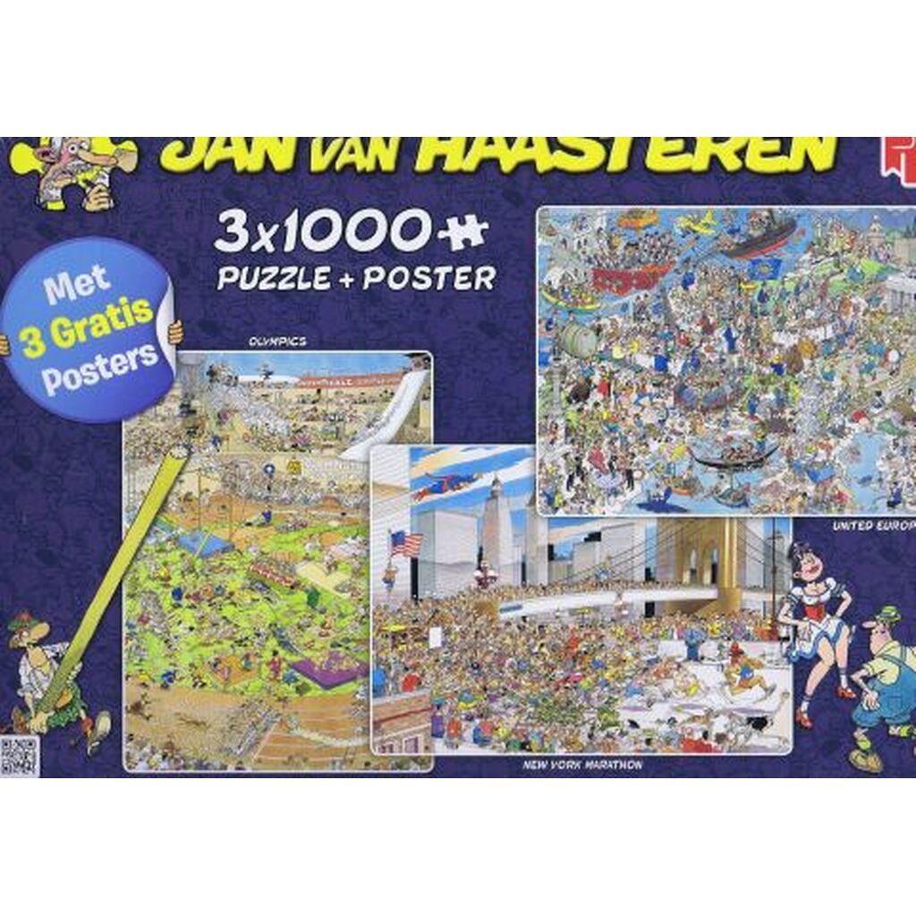 Olympics, United Europe, New York Marathon - 3x1000 brikker
