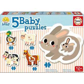Baby Puzzles - The Farm - 2-4 brikker