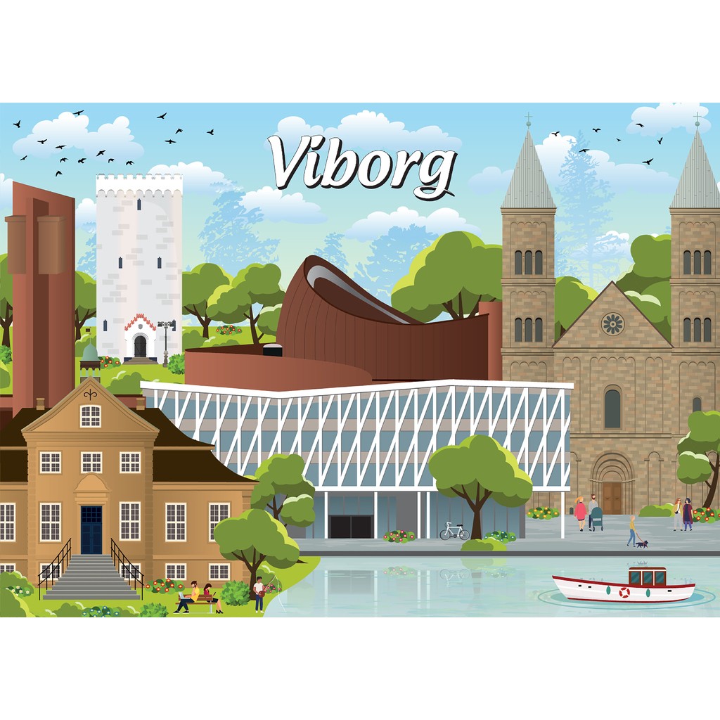Danske byer: Viborg, 1000 brikker