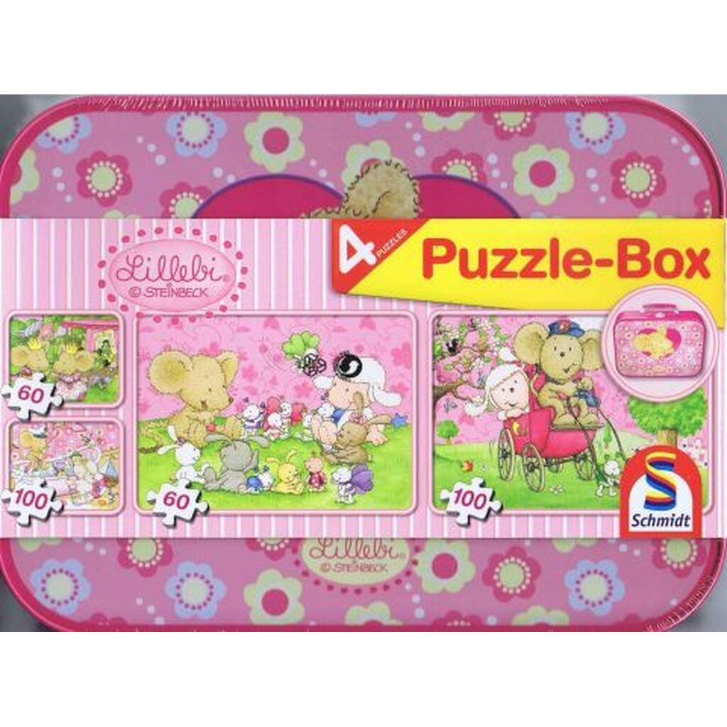 Lillebi, 4 puslespil i kuffert