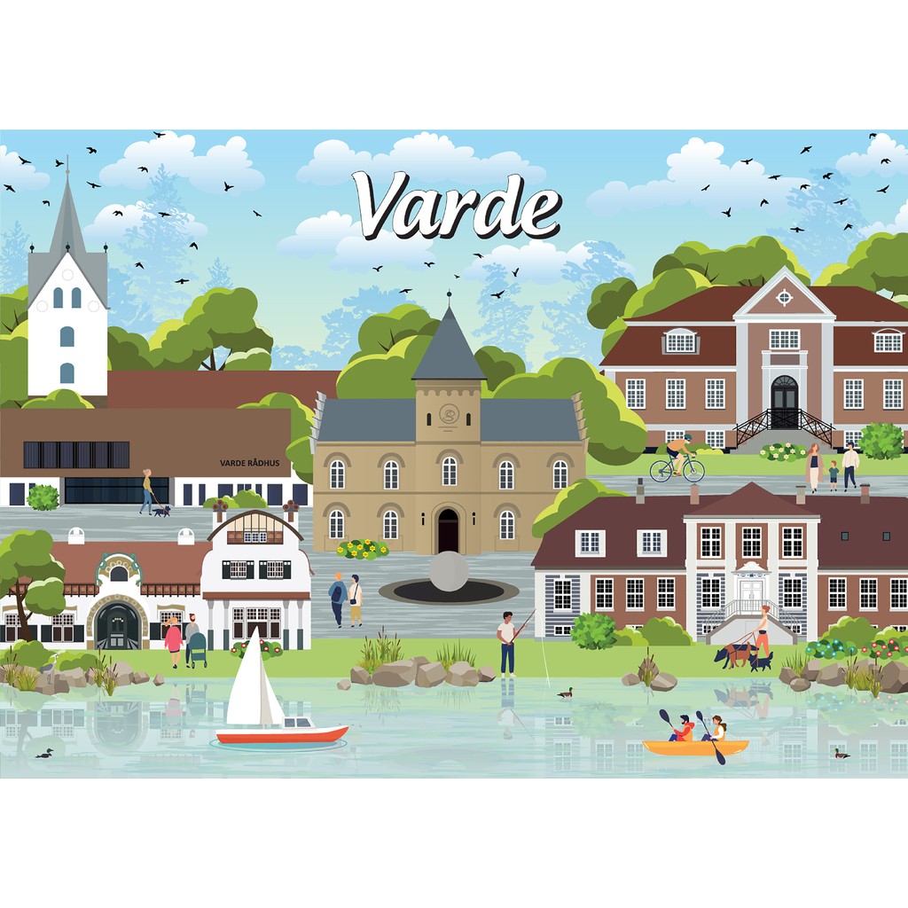 Danske byer: Varde, 1000 brikker
