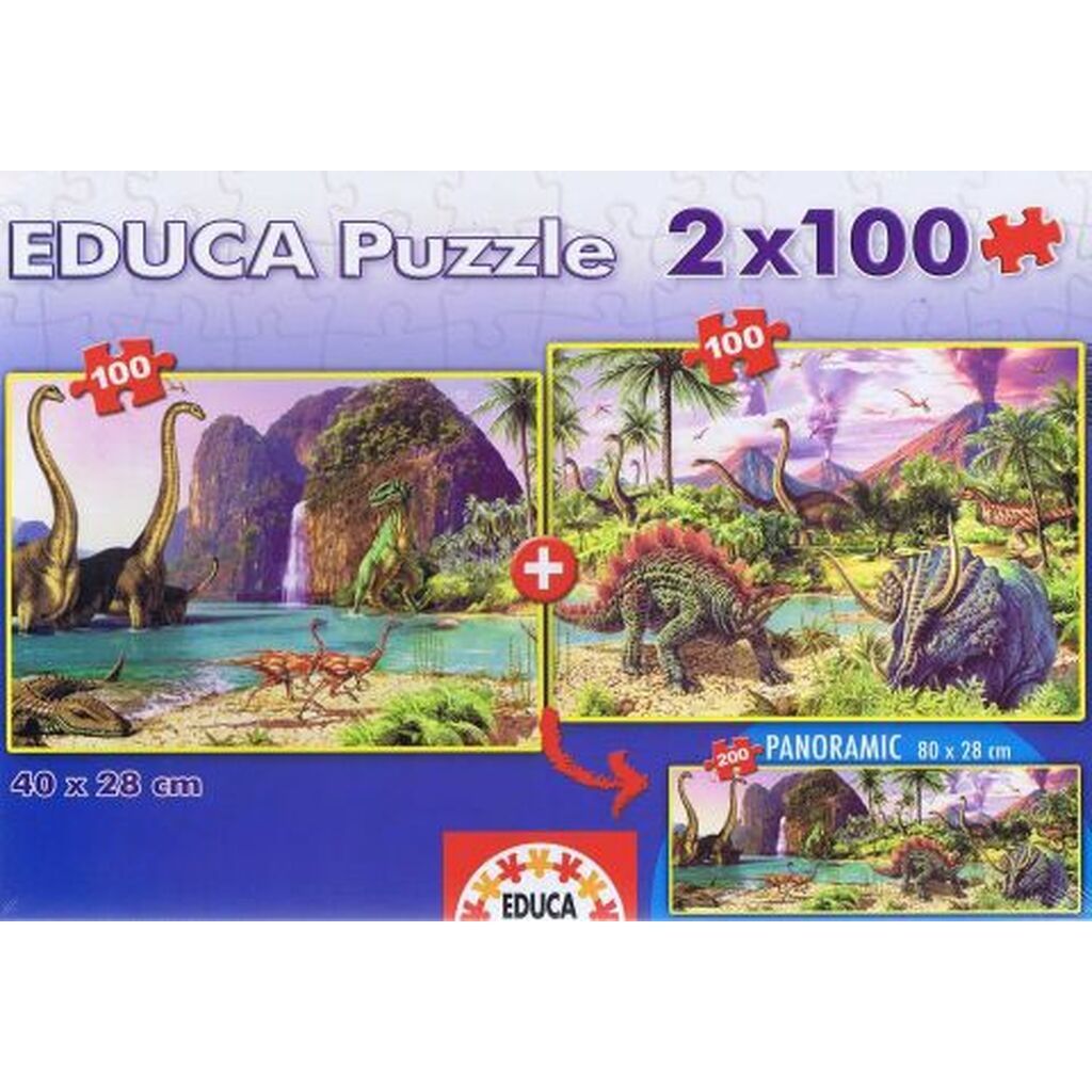 Dino World - 2x100 brikker