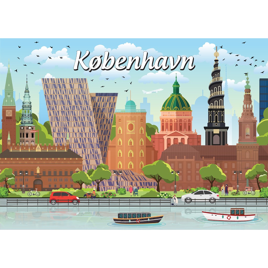 Danske byer: København, 1000 brikker