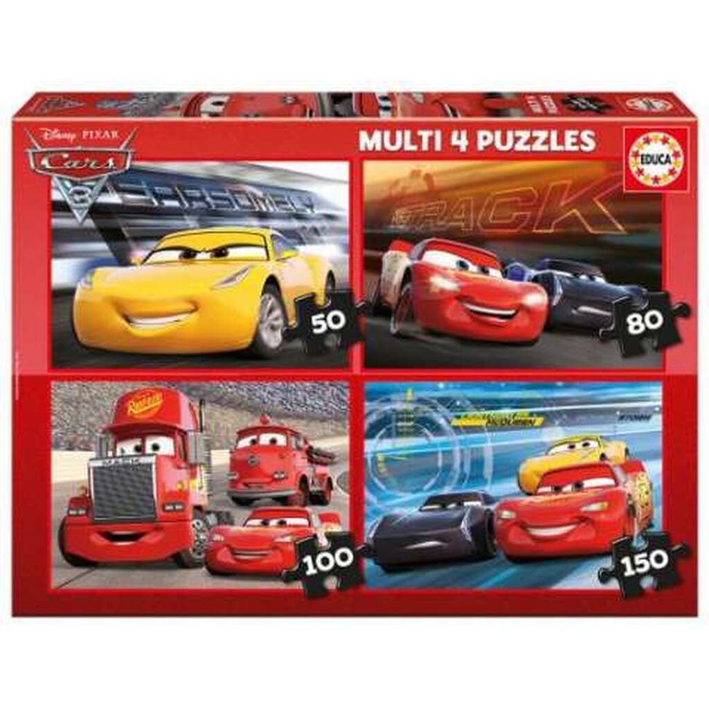 Cars 3 - 4 puslespil