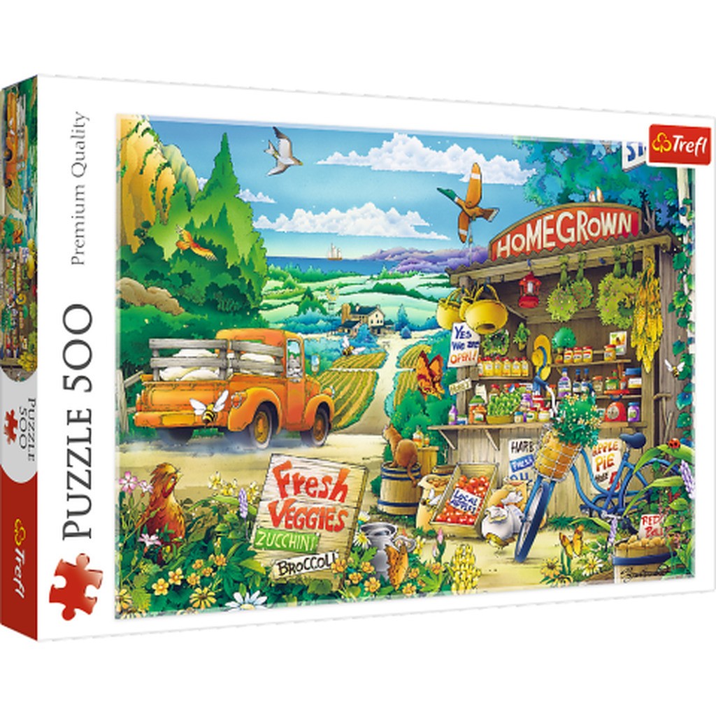 Landlig idyl - 500 brikker