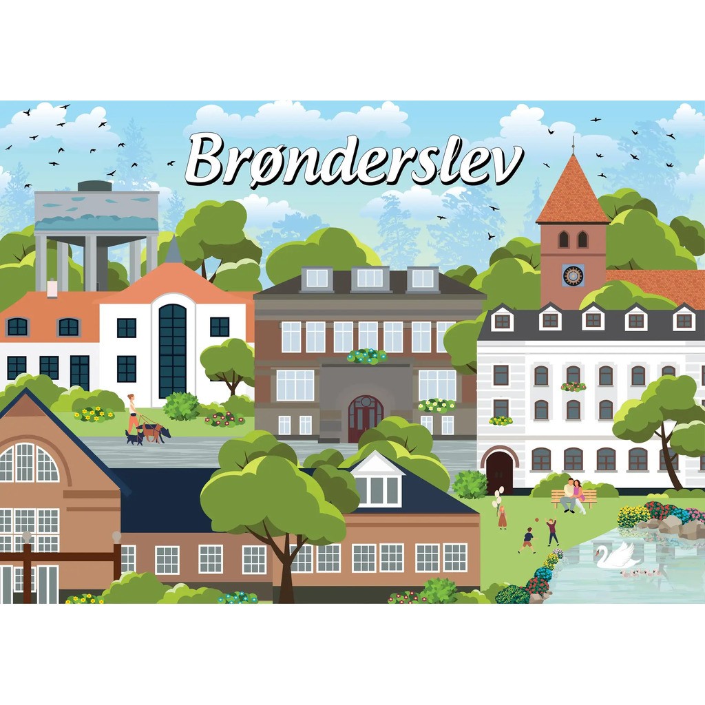 Danske byer: Brønderslev, 1000 brikker