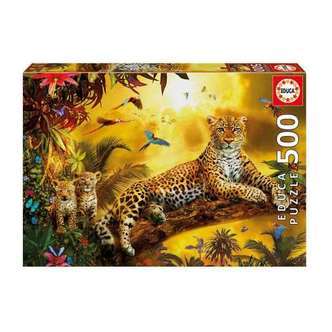 Leopard and his Cubs - 500 brikker