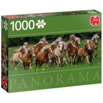 Halfinger Horses - Panorama - 1000 brikker