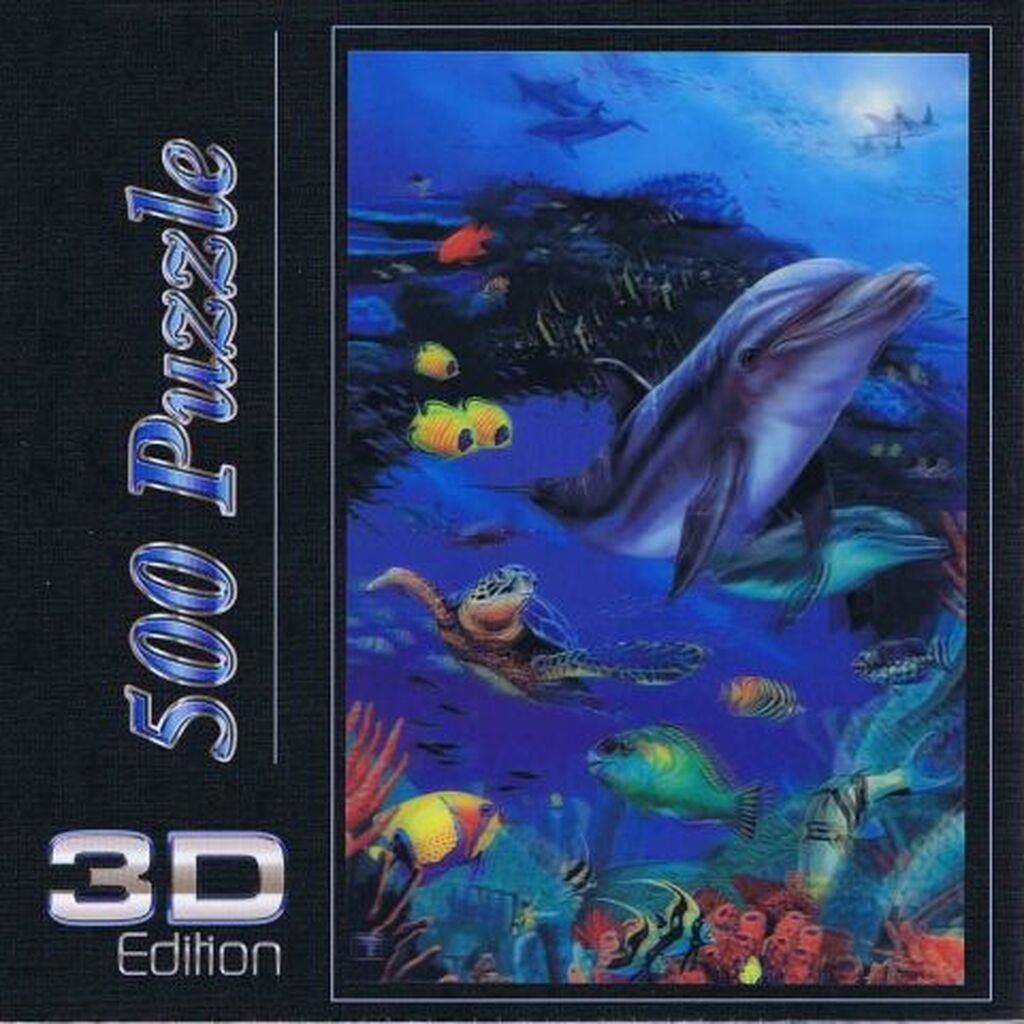 Delphin, 3D - 500 brikker