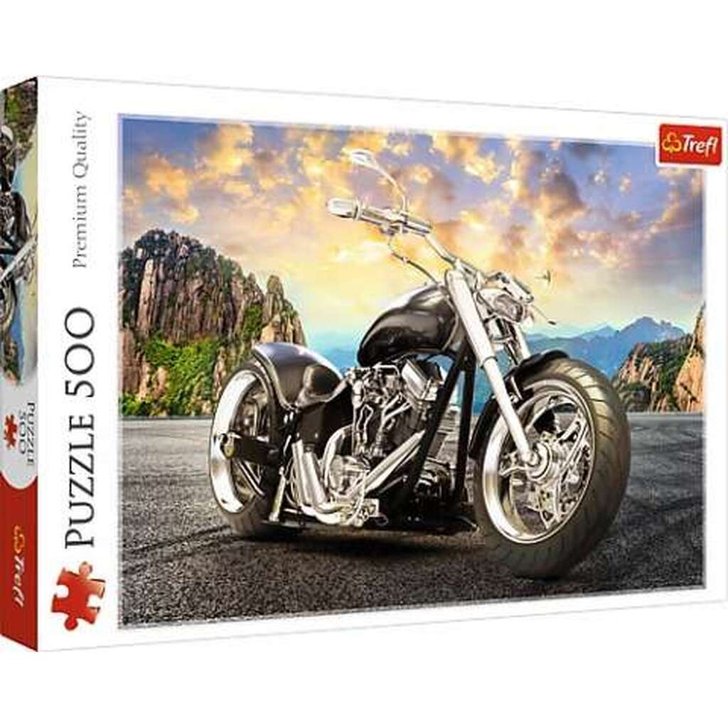 Black motorcycle - 500 brikker