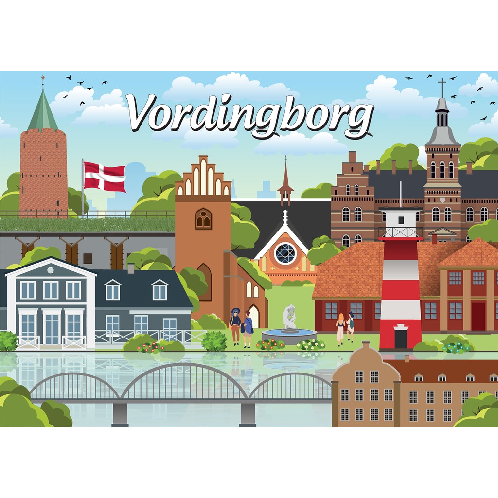 Danske byer: Vordingborg, 1000 brikker
