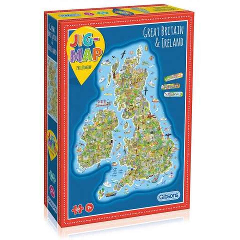 Jigmap - Great Britain & Ireland - 150 XL brikker