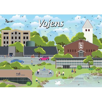 Danske byer: Vojens, 1000 brikker