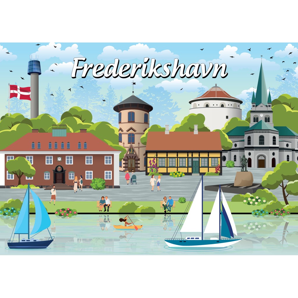 Danske byer: Frederikshavn, 1000 brikker