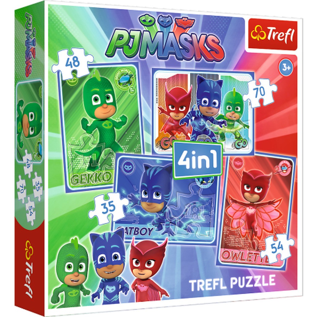 PJ Masks - 4 puslespil