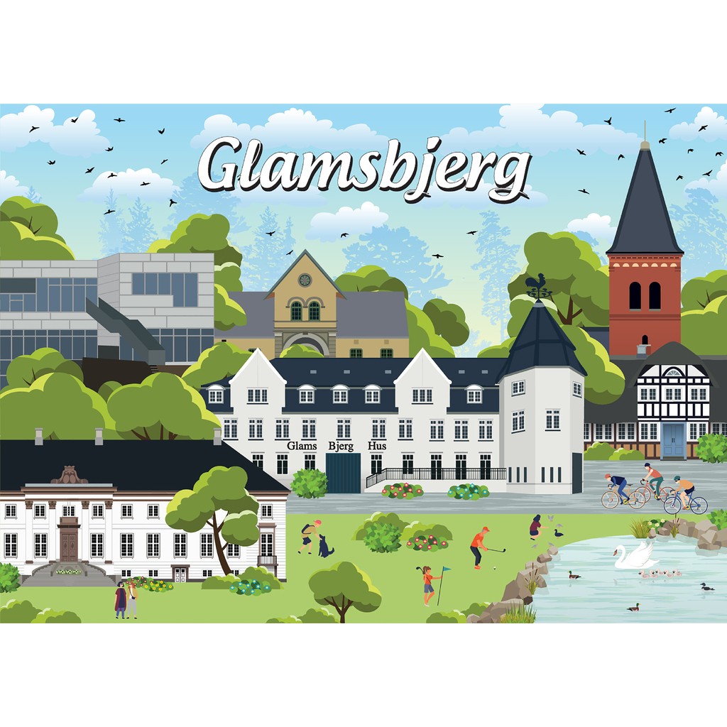 Danske byer: Glamsbjerg, 1000 brikker