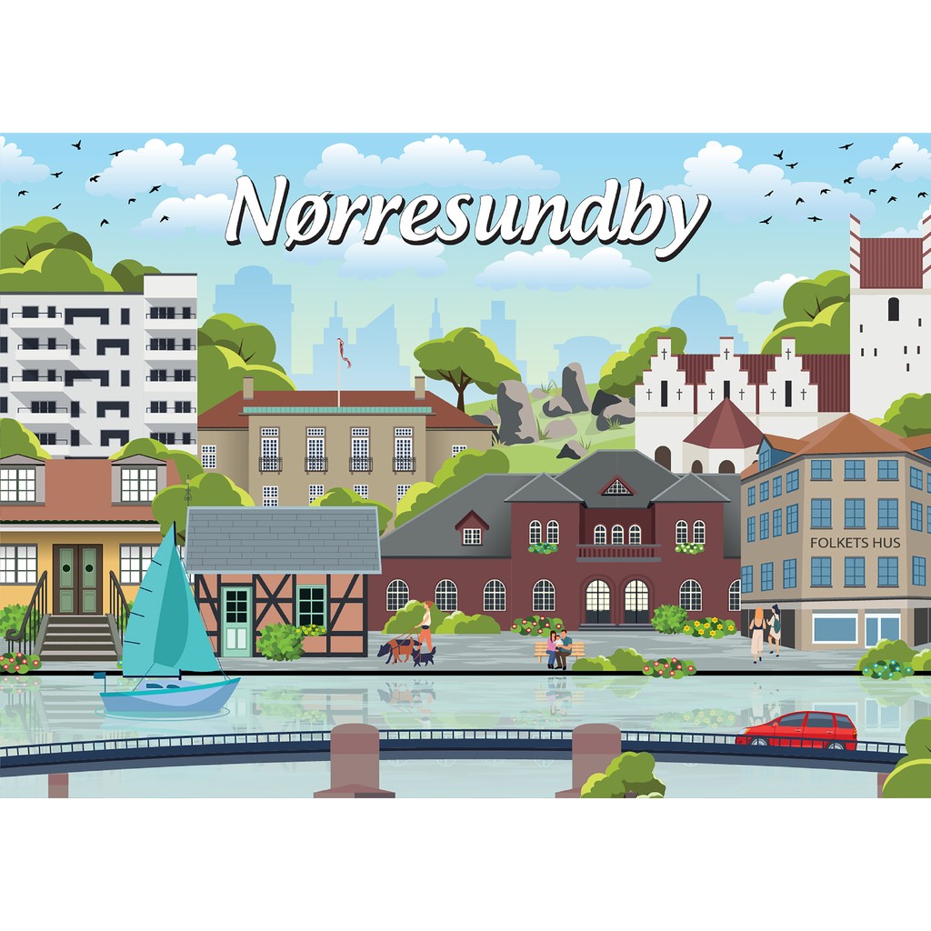 Danske byer: Nørresundby, 1000 brikker