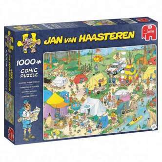 Jan van Haasteren: Camping i skoven - 1000 brikker