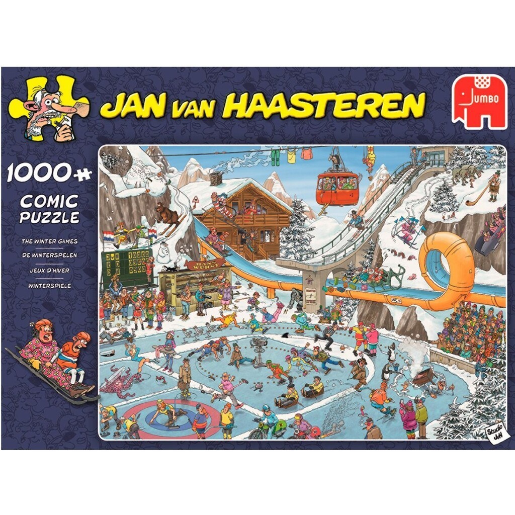 Jan van Haasteren: Vinter sport - 1000 brikker