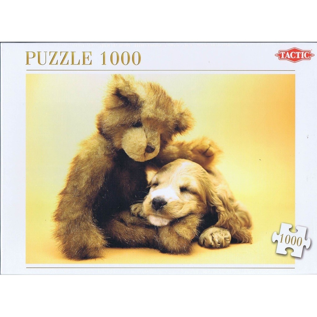 Puppy and a Teddy Bear, 1000 brikker